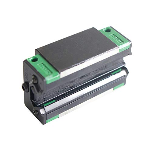 Linear Guide Rail 2 X HGR 15-1000mm Linear Slide Rail + 4 X Bearing Blocks Linear Guideway Rail for DIY CNC Routers Lathes Mills - size: 1000mm, style: Linear Rail HGR15 with Green Bearings