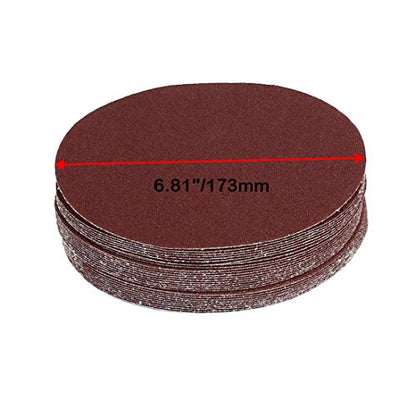 Biaungdo 7-Inch Sandpapers Sand Discs, 60 Grit, 30 Pcs - style: 30 Pcs 7 Inch 60 Grit