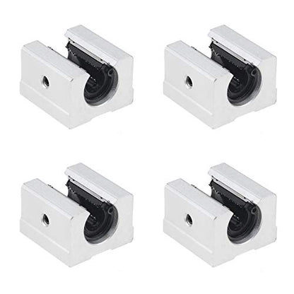 4PCS SBR16UU SBR Linear Ball Bearing Slide Block for SBR16 Linear Rail Guide - style: 16mm
