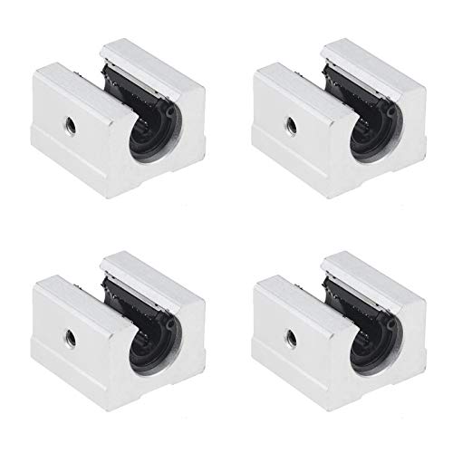 4PCS SBR16UU SBR Linear Ball Bearing Slide Block for SBR16 Linear Rail Guide - style: 16mm