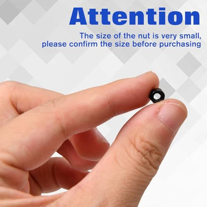 50Pcs M4 x 0.7mm Self-Lock Nylon Inserted Hex Lock Nuts, Black - size: M3-Black