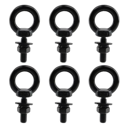 Antrader Lifting Shoulder Eye Bolts,Black Eye Bolt,M8 x 30mm,Black,6 Sets - size: M8 x 30mm
