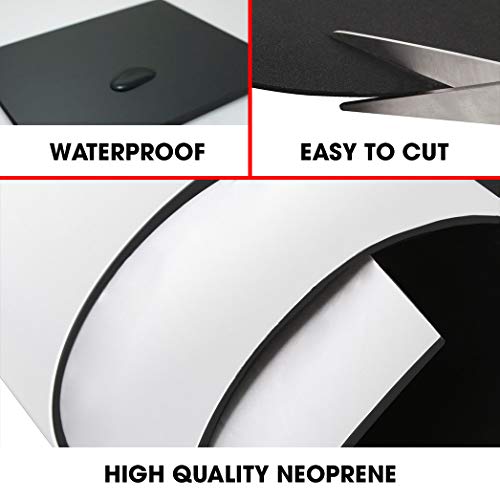 Dualplex Neoprene Sponge Foam Rubber Roll Adhesive, 15 X 60 Inches X 1/16" Thick, Perfect Cosplay Padding, DIY Project Sheet - Easy Cut Adhesive Multi-Function Soundproof Rubber Foam Sheet - size: 15X60 Inches X 1/16"Thick