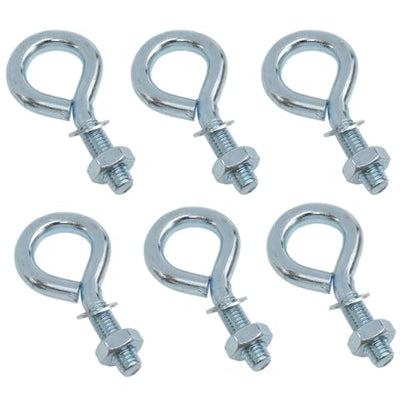 yukata 6 Pack 5/16 Inch x 1 Inch Lifting Ring Eye Bolts with Nuts - size: 5/16inch*1 inch