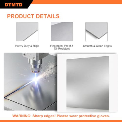 1 PCS 304 Stainless Steel Square Plate 3mm 200x200mm - size: 200mm x 200mm x 3mm