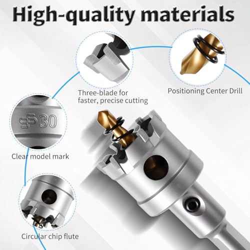 28mm TCT Hole Saw, 1-1/8", Heavy Duty Titanium Pilot Drill Bit - size: Φ28