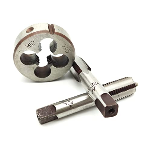 AtticZone M12 x 1.5 Metric Hand Thread Tap and Die Set, Right Hand - size: M12x1.5