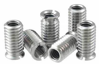 Stainless Steel 1/4"-20 Female to 3/8"-16 Male Convert Screw Adapter (6pcs, 18.5mm) - color: 6pcs, size: 18.5mm