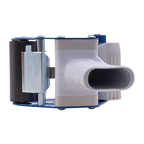 3" Tape Holder Dispenser Gun Heavy Duty w/Metal Cutter Adjustable Tension & Metal Anti-Reversing Plate for Ship Storage Warehouse Retail