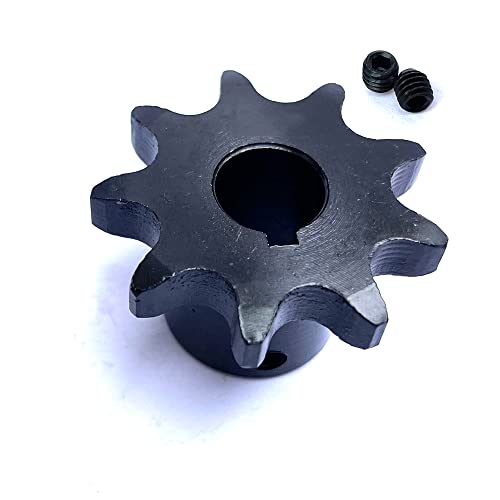 #40 Roller Chain Sprocket B Type 1/2" Bore Rust Prevention Hardened 9 Tooth - size: 1/2" Bore 9 Tooth, style: Apply #40 Roller Chain