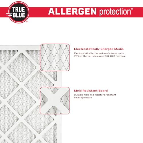 True Blue Allergen 16x20x1 Air Filter , MERV 11, 4 Count (Pack of 1) - size: 16" x 20" x 1"