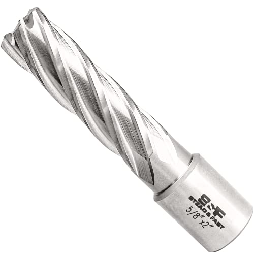S&F STEAD & FAST Annular Cutter with Pilot Pin, 5/8" x 2", Mag Drill Bit - size: 5/8" x 2"