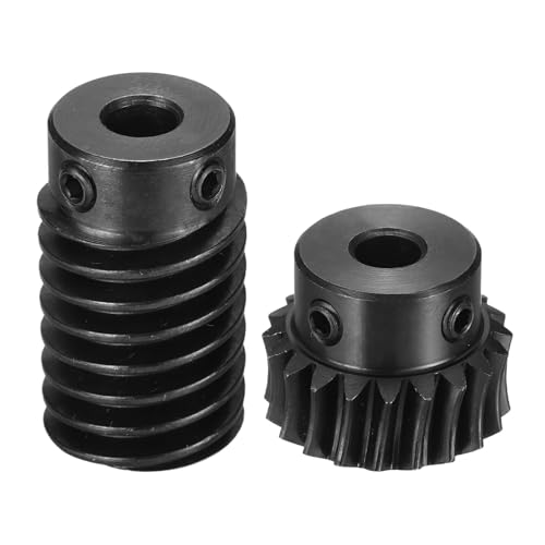 uxcell Worm Gear Set 1 Mod 20T 1:20 Reduction Rate,Gear 6mm,Rod 6mm Bore - size: Gear 6mm, Rod 6mm Bore