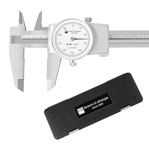 Brown & Sharpe 6-Inch Dial Caliper–Precision Stainless Steel Measuring Tool - size: 6 Inch
