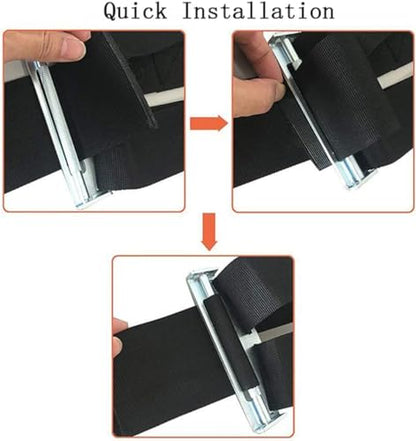 Moving Straps, 2-Person Lifting & Moving Straps, Lifting Straps for 2 Movers, Shoulder Moving Strap Dolly for Lifting Furniture, Appliances, Mattresses, or Any Item Up to 800 lbs, 2 Years Warranty - color: Black
