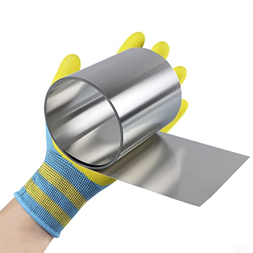 Stainless Steel Shim Stock, 304 Stainless Steel Shim Stock Roll, Full Hard Temper, 50" Long x 6" Wide x 0.001" Thick - size: 50" Long x 6" Wide x 0.001"