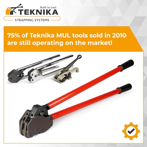 IDL Packaging Teknika MUL-430 Heavy Duty Dual-Action Sealer for Steel Strapping, 1-1/4" Strap Width - size: for 1 1/4" PRO steel strapping