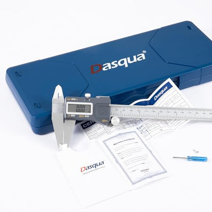 Digital Caliper 8 Inch (0–200mm), Large LCD Electronic Calipers with Inch/Metric Conversion, Stainless Steel Measuring Tool, ±0.03mm Accuracy - size: 8inch