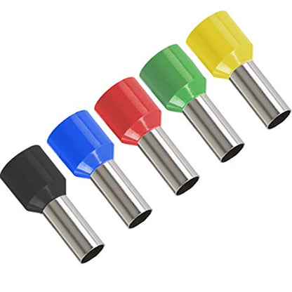 70PCS 4 Gauge Ferrule Connectors - Insulated End Terminals for Car Amplifier Power-Cable Terminals Clean Install and Better Connection (Black+Red) - color: 4 Gauge Ferrule Connectors Black+Red(70PCS)