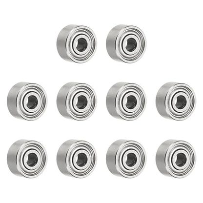 uxcell 10Pcs 692ZZ Deep Groove Ball Bearings, 2x6x3mm Chrome Steel - size: 692ZZ (2x6x3mm)