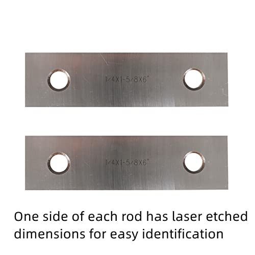 waltyotur 1/4 in Steel Parallel Set 1/4 x 6 in Accuracy 0.0002 in 9 Pairs - size: 1/4 in