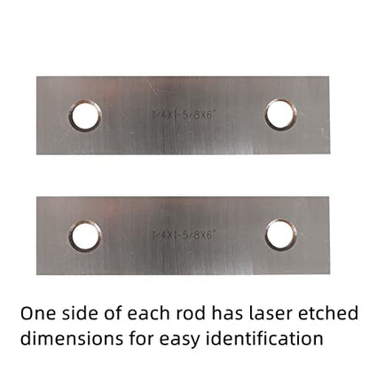 waltyotur 1/4 in Steel Parallel Set 1/4 x 6 in Accuracy 0.0002 in 9 Pairs - size: 1/4 in