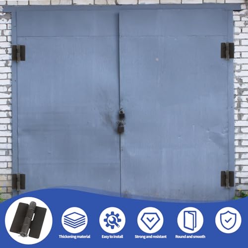 10 Pack 3.34" x 2.8" Weld Hinges, 3.5 mm Heavy Duty Steel Butt Hinges
