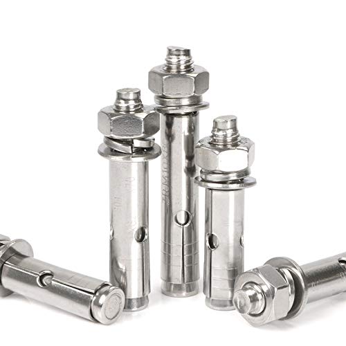 2 Pcs M12 x 120mm 304 Stainless Steel Expansion Bolt External Hex Expansion Screw Bolt Sleeve Anchor，Pool Safety Cover Expansion Bolts，for Concrete - size: M12 x 120mm