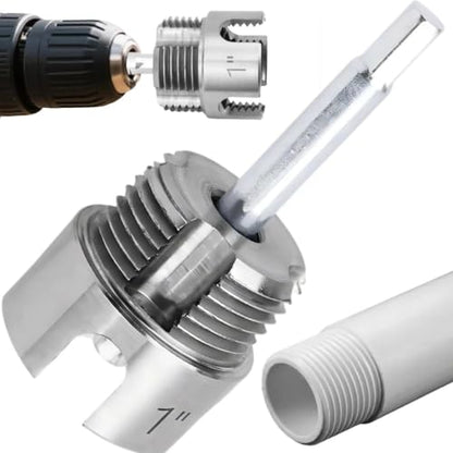 3Pcs PVC Pipe Threader Tool - 1/2" & 3/4" & 1" Dual-Function Internal External Pipe Threading Tool for Water Pipe (1") - size: 1"