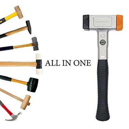 All in One Ball Pang Hammer which a Head can be Changed and has a Ball Bearing with a Exclusive Tool & Fiberglass Handle, Multi Purpose Hammer