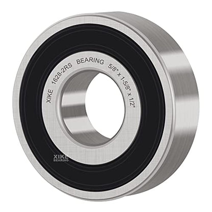 XIKE 4 Pcs 1628-2RS Bearings 5/8" x1-5/8 x1/2", Double Rubber Seals. - size: 1628-2RS Size 5/8"x1-5/8"x1/2"