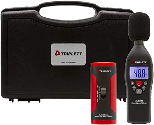 Triplett SLM400-KIT Decibel Sound Level Meter Kit, NIST Certified