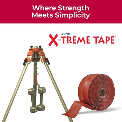 X-Treme Tape Self Fusing Silicone Tape - 1'' x 10 Ft Roll - Iron Oxide Red - color: Oxide Red, size: 1" wide x 10 ft long
