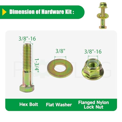 2 Pack 756-0627D Idler Pulley for Cub Cadet LT1045 LT1046 Decks - color: T11 2x756-0627