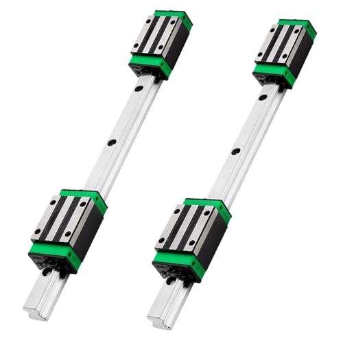 HGR20 Linear Guide Rail Kit - 2 Pcs 1000mm Rails + 4 Pcs HGH20CA Bearing Blocks High Precision, Anti-Rust for 3D Printers, CNC Routers, Lathes & DIY Automated Machines - size: 1000mm