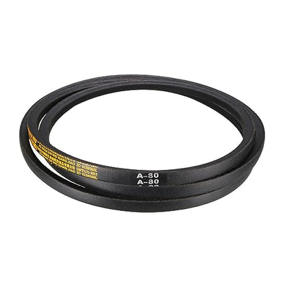 A-80 Drive V-Belt - [80-inch Inside Circumference] A-Section Rubber Drive Belt Wrapped for Transmission Use - size: A-80