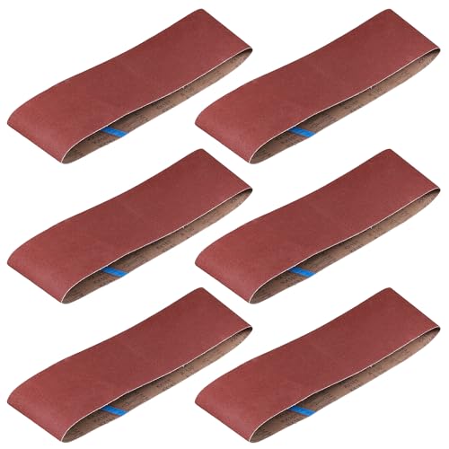 6 x 48 Sanding Belts 120 Grit,6 Pack - color: 120 Grit, size: 6x48in
