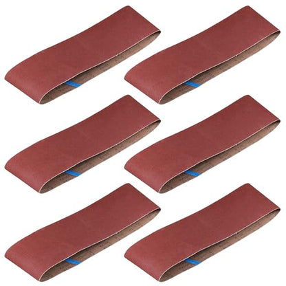 6 x 48 Sanding Belts 120 Grit,6 Pack - color: 120 Grit, size: 6x48in