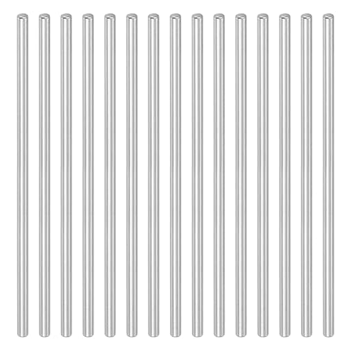 PATIKIL Round Metal Rod 2mm x 80mm, 30 Pcs Carbon Steel Round Shaft Rod