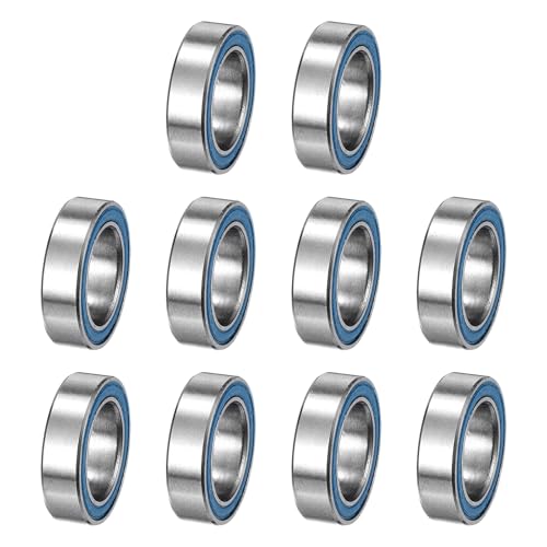 uxcell 10 Pcs MR117-2RS Micro Bearings, 7x11x3mm Chrome Steel, ABEC7 - size: MR117-2RS