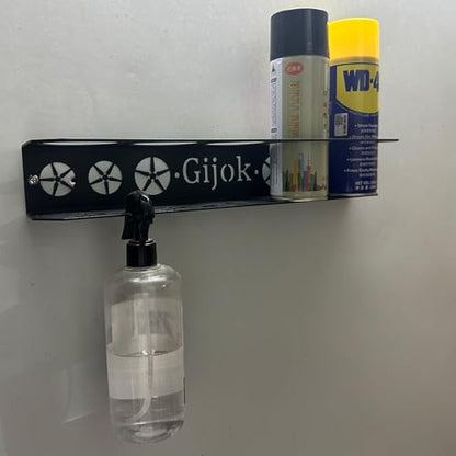 2 Pack Five Cans Wall-Mounted Steel Aerosol Spray Can Holder, Black - style: 2-Black