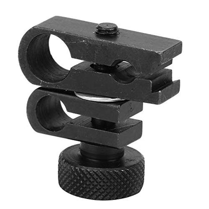 Dial Indicator Clamp Chuck, Steady Tungsten Clamps Chuck, Adjustable Swivel Dovetail Clamps, Strong Indicator Rotatable Clamp for Dial Test Indicator, 8MM 6MM 4MM, Black