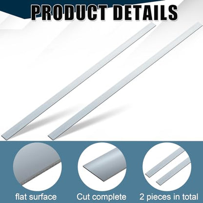 Yaocom 2 Pcs 304 Stainless Steel Flat Bar, 48" L,1-1/2" W,1/8" T - size: 48" L,1-1/2" W,1/8" T
