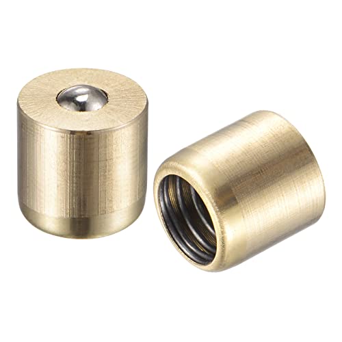 uxcell Brass Push Button Grease Oil Cup 10x10mm Ball Oiler for Lubrication System 10Pcs - size: 10x10mm
