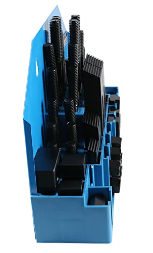 Accusize Industrial Tools Deluxe Steel Clamping Kit, 5/8" Table Slot