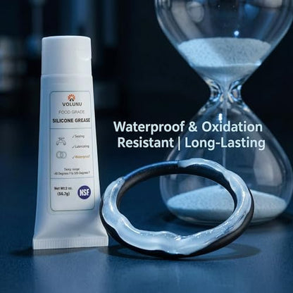 2oz Food Grade Silicone Grease for Plumbers, Valves & O-Rings - size: 1 Pack (2oz)