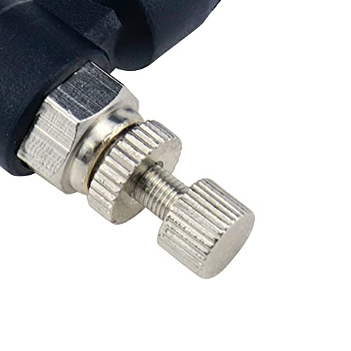 Quick Connect Air Hose Fittings 5Pcs 4mm to M5 Male Thread Air Flow Control Valve with Push to Connect Fitting, Pneumatic Speed Control Valve - size: 4mmxM5