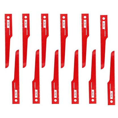 12 Pcs P4EV-6 Air Saw Blades, 4" 24 TPI, 1/2" Shank for Ingersoll Rand