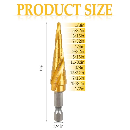 DWA1783IR StepBit Impact Ready Step Drill Bit for Metal