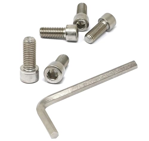 iexcell 5 Pcs 1/2-13 x 1-1/4" Stainless Steel 304 Hex Socket Head Cap Screws Bolts Kit - size: 1/2-13 x 1-1/4" ( Fully Threaded )
